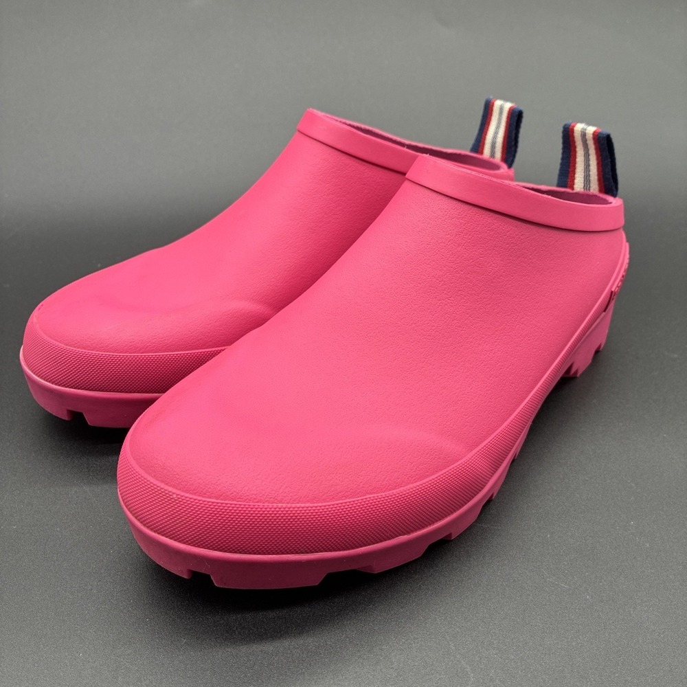 SeaVees Bodega Rubber Clogs Women's Size 8 Pink Azalea Waterproof Slip On Shoes